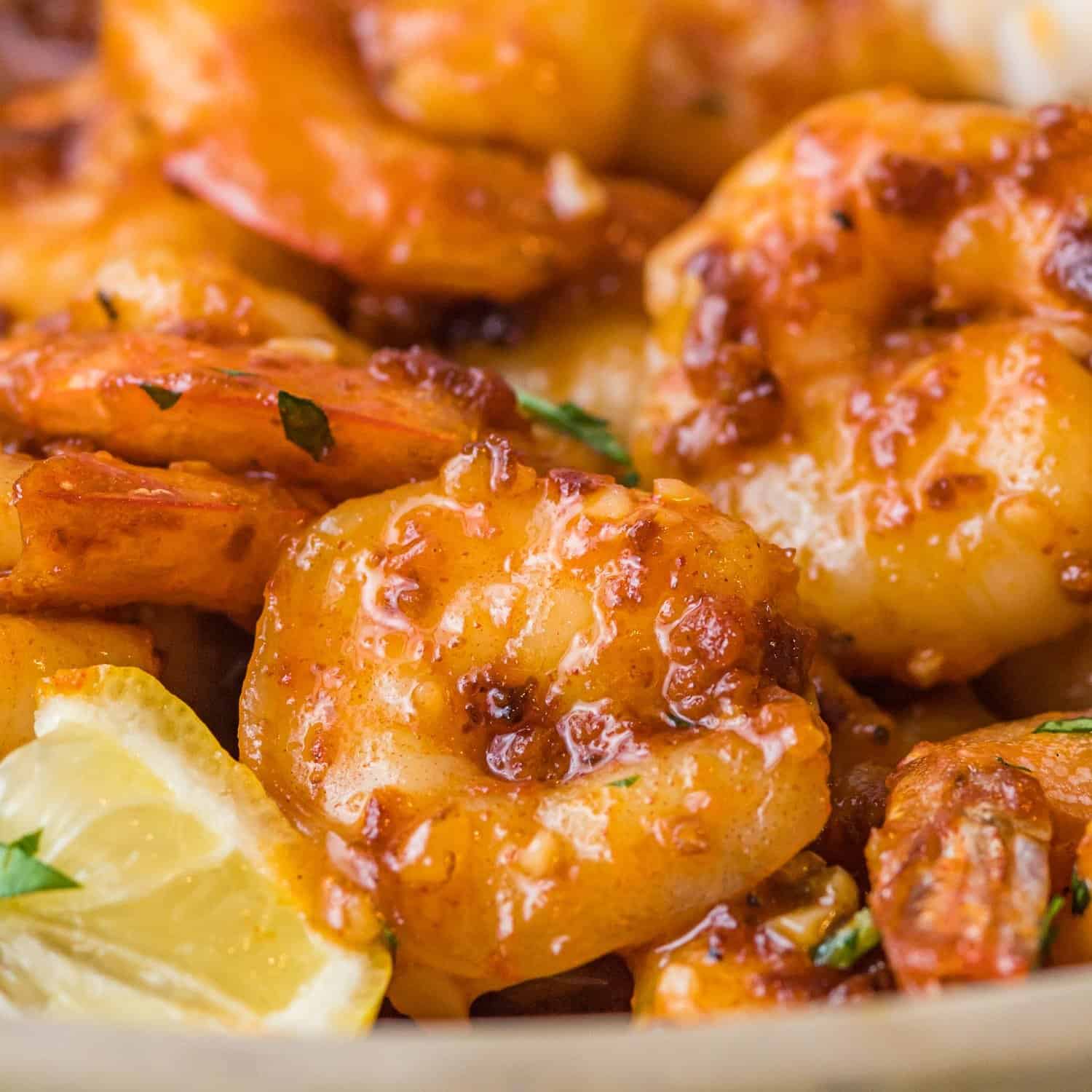 Sautéed shrimp with garlic
